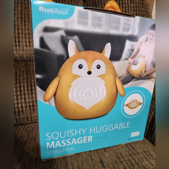 Squishy Huggable Plush Massager Squirrel Back And Neck Massage Health Touch - Picture 3 of 8